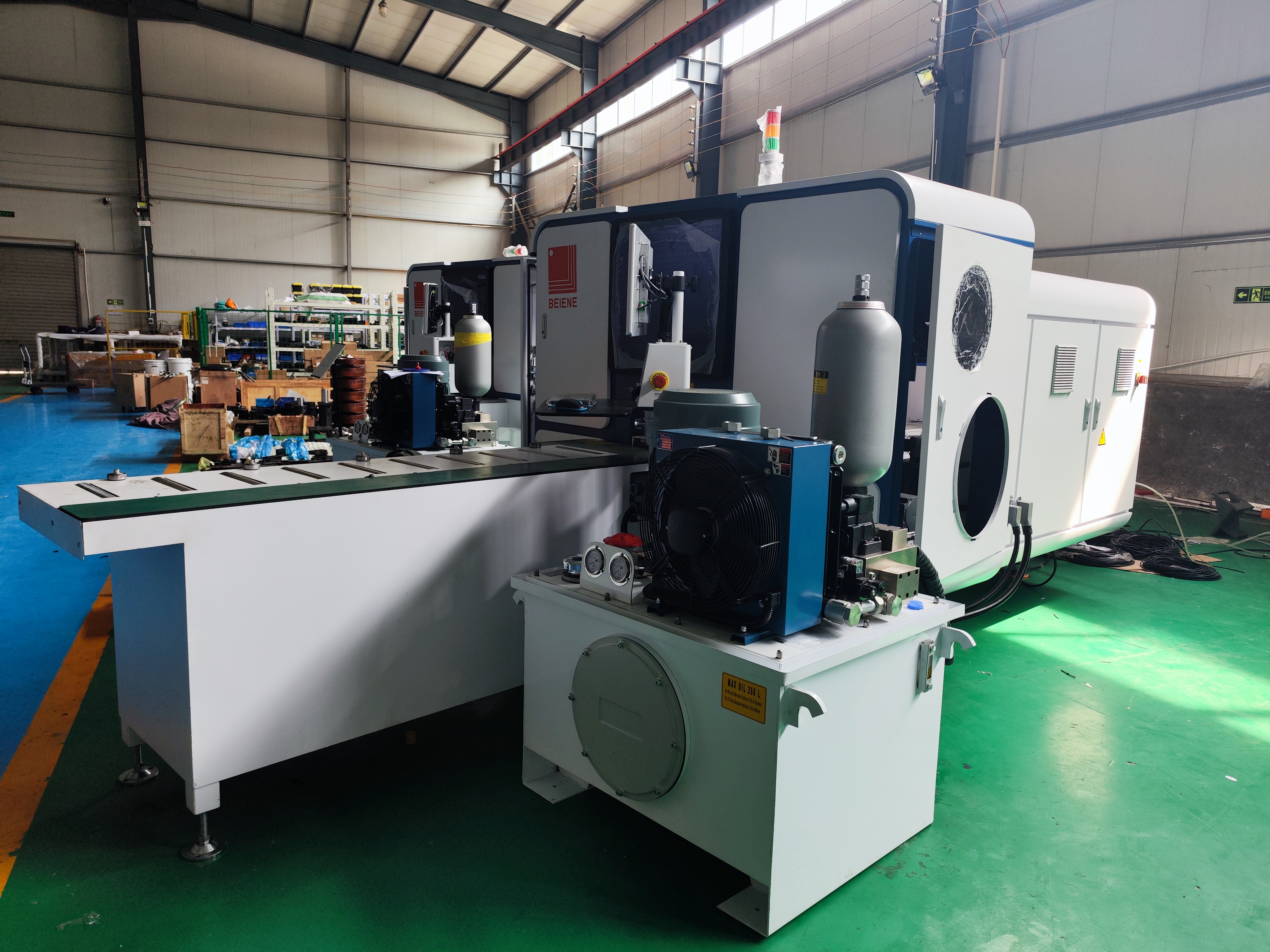 BEIENE deliveried 3D busbar cutting punching machine for Canadian customer today 