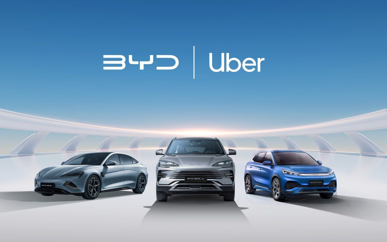 Uber teams up with BYD to put 100k EVs on the road 