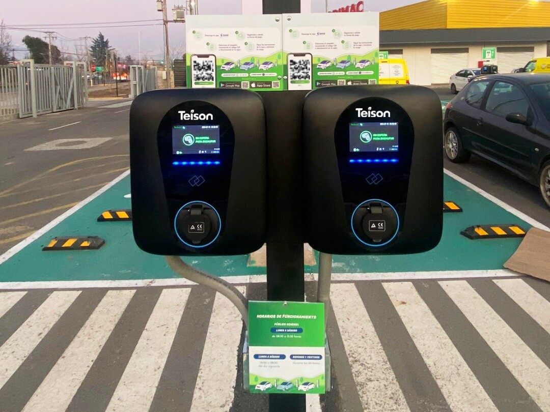 Teison Public AC EV Charger 22kW in South Amercia, 2024 Teison Public AC EV Charger 22kW in South Amercia, 2024