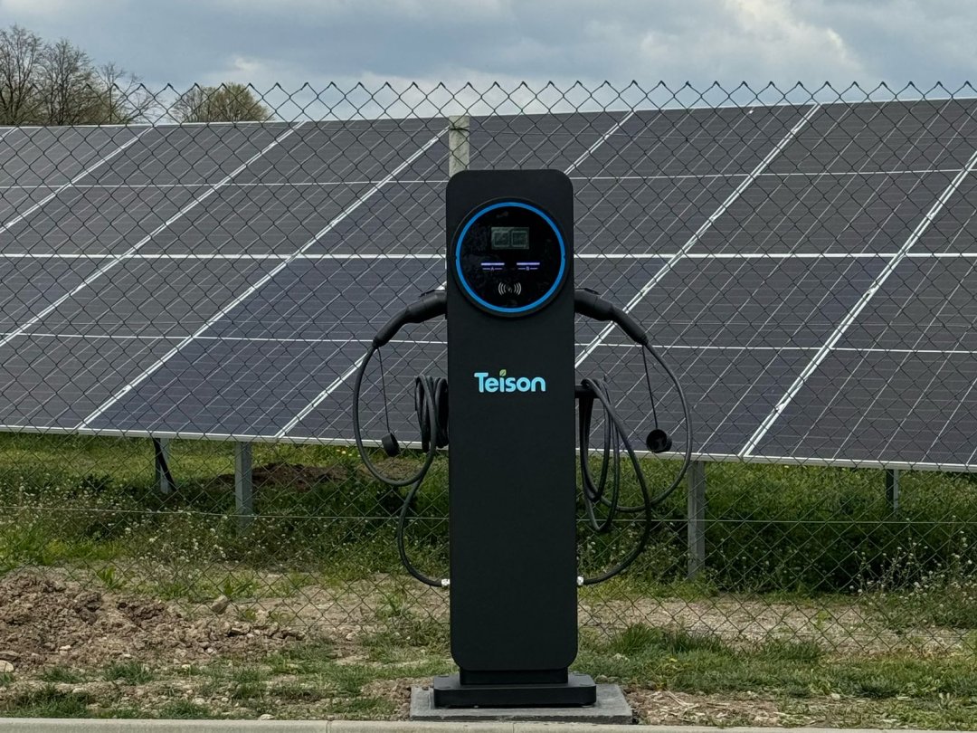 Teison 2*22kW Smart OCPP Twins EV Charging Pile installed in Serbia,2025 Teison 2*22kW Smart OCPP Twins EV Charging Pile installed in Serbia,2025