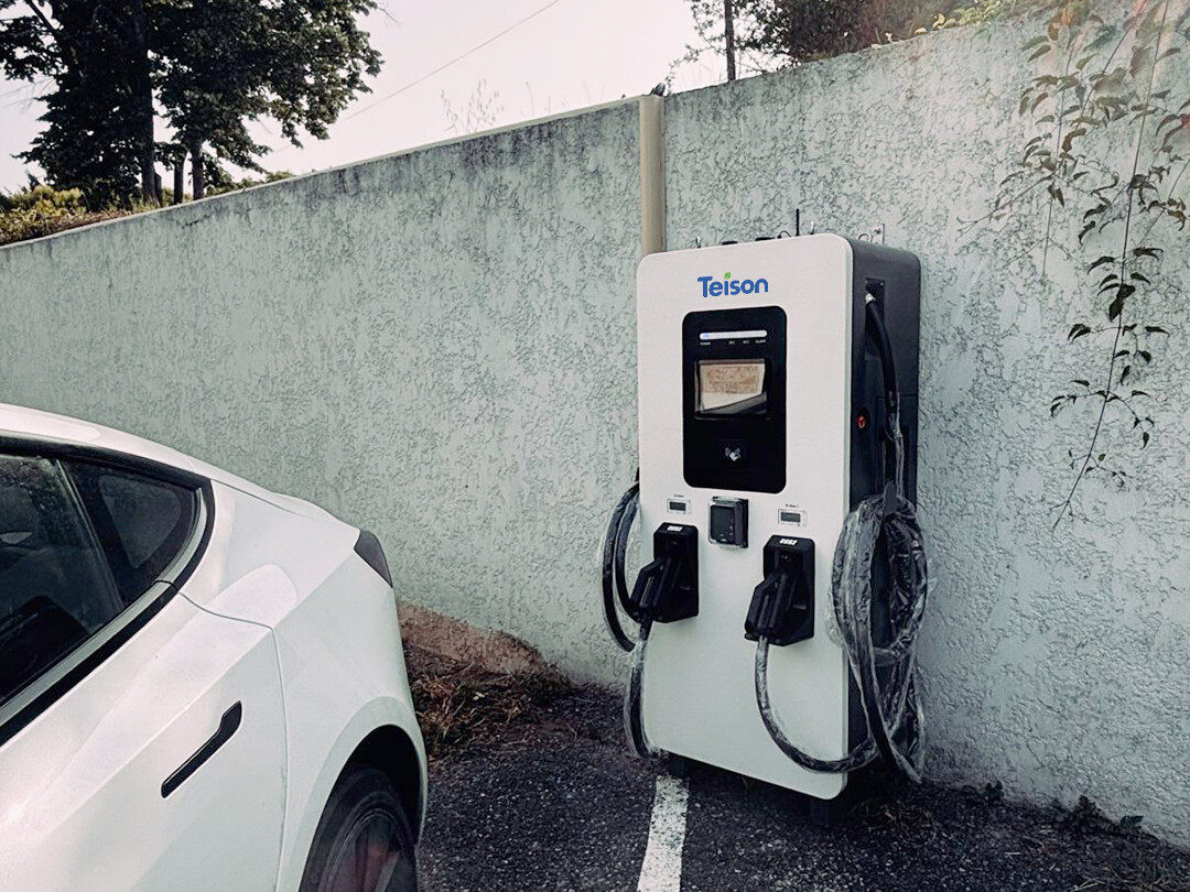 Teison 60kW DC PRO Fast Charger with POS system installed in France, 2025 Teison 60kW DC PRO Fast Charger with POS system installed in France, 2025