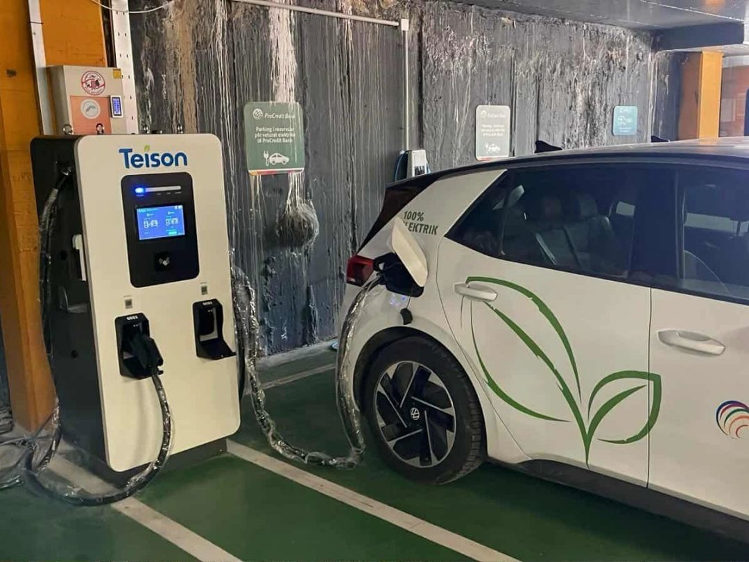 Teison DC Pro 60kW DC fast charging station installed in Kosovo，2025