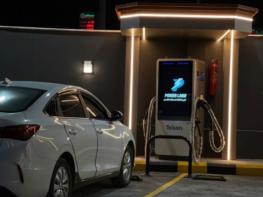 Teison DC Vision 120kW ev fast charging station installed in Jordan, 2025