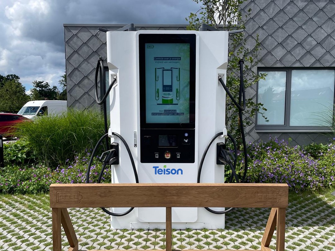 Teison DC ESS 120kW/186kWh battery integrated ev charging station installed in Belgium, 2026