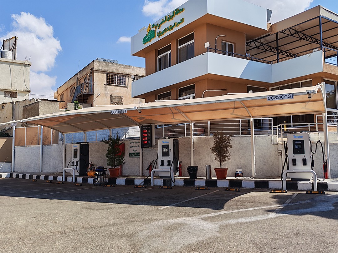 Teison DC PRO 120kW ev fast charging station installed in Jordan，2026