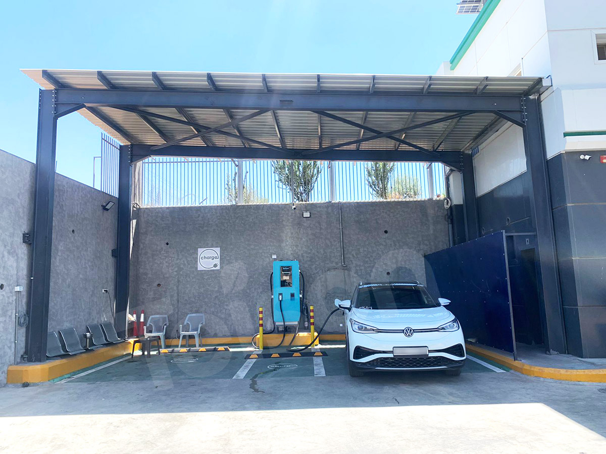 Teison Floor standing DC Charging Station installed in Jordan from customer's feedback