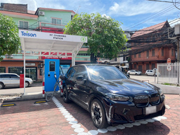 Teison Liquid-cooled Guns DC Fast Charging Station in Laos, 2023