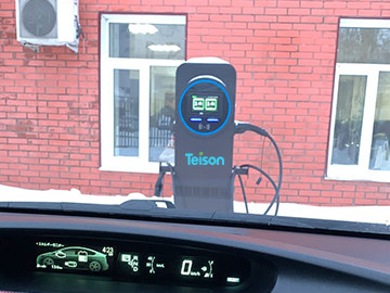 Teison AC Dual EV Car Charger in Russia, 2024