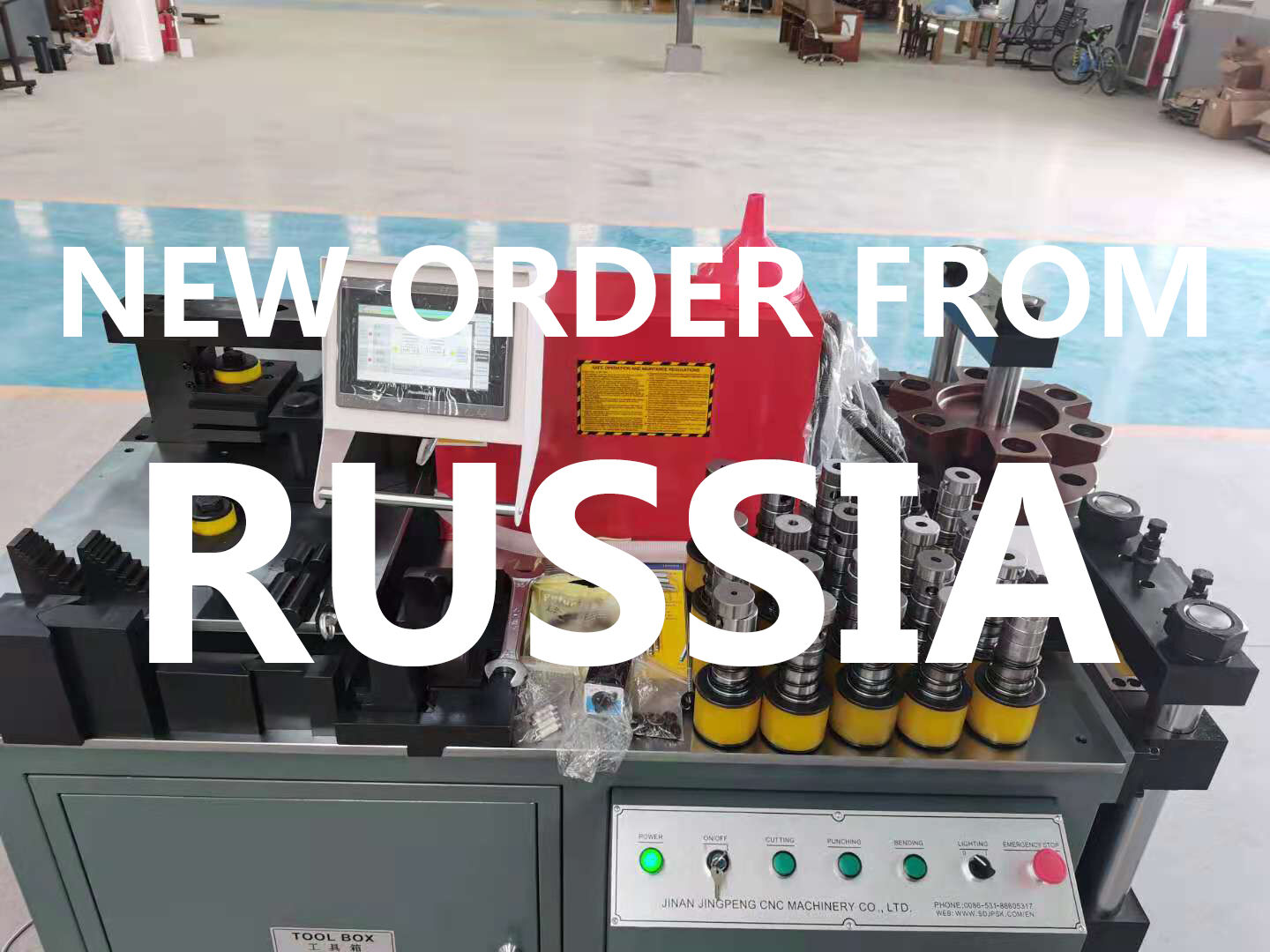 JPMX-303ESK busbar machine order from Russia