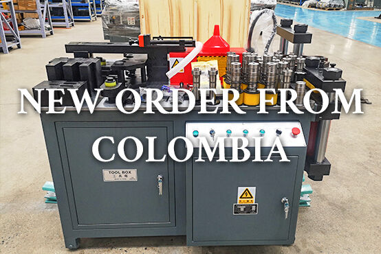 JPMX-303DM busbar machine ship to Colombia