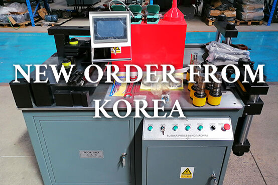 New JPSK busbar machine ship to Korea