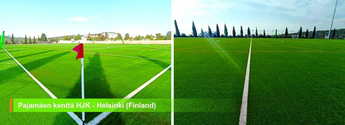 Bellin-football pitch in Finland achieved FIFA Quality certification Bellin-Strength40175 Pro UBP turf system