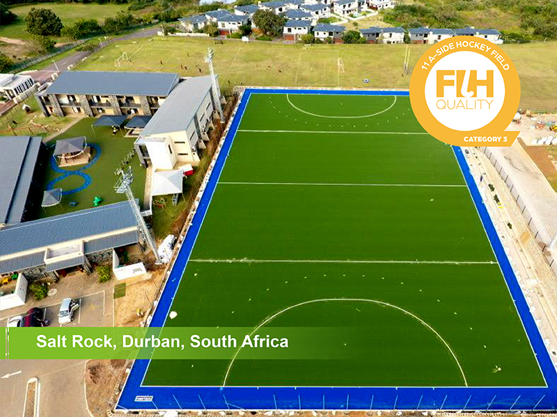 Bellin-hockey field at Salt Rock awarded FIH Category 3 certification.