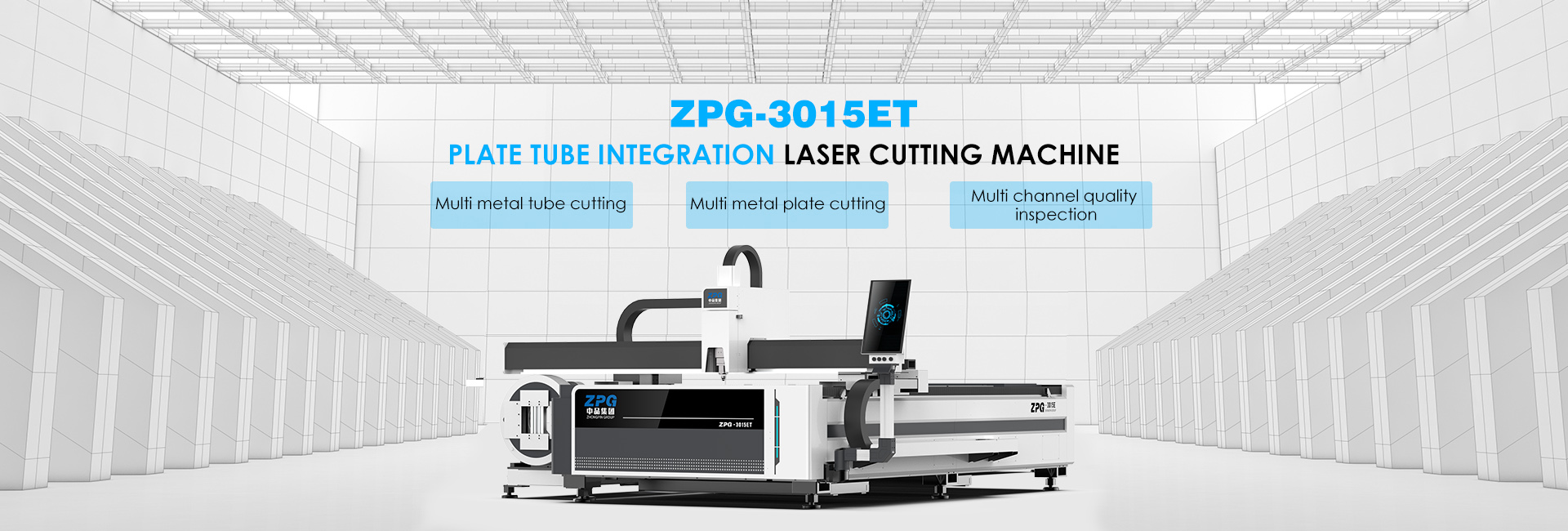 ZPG-3015ET series fiber laser plate and tube cutting machine