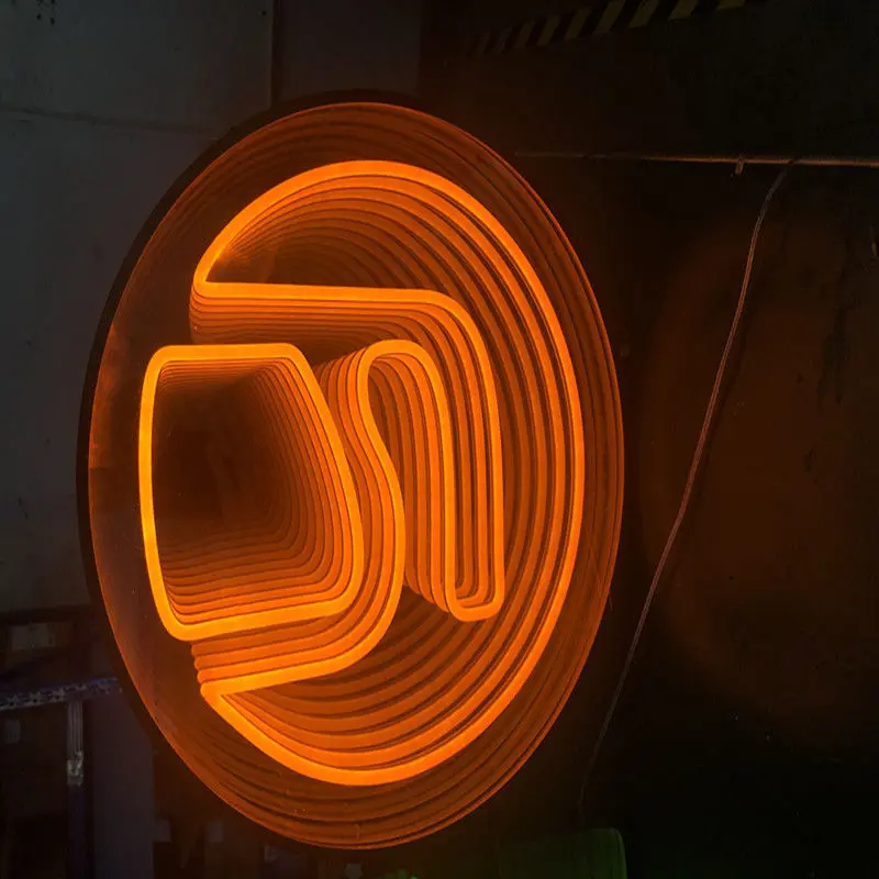 Infinite mirror neon sign