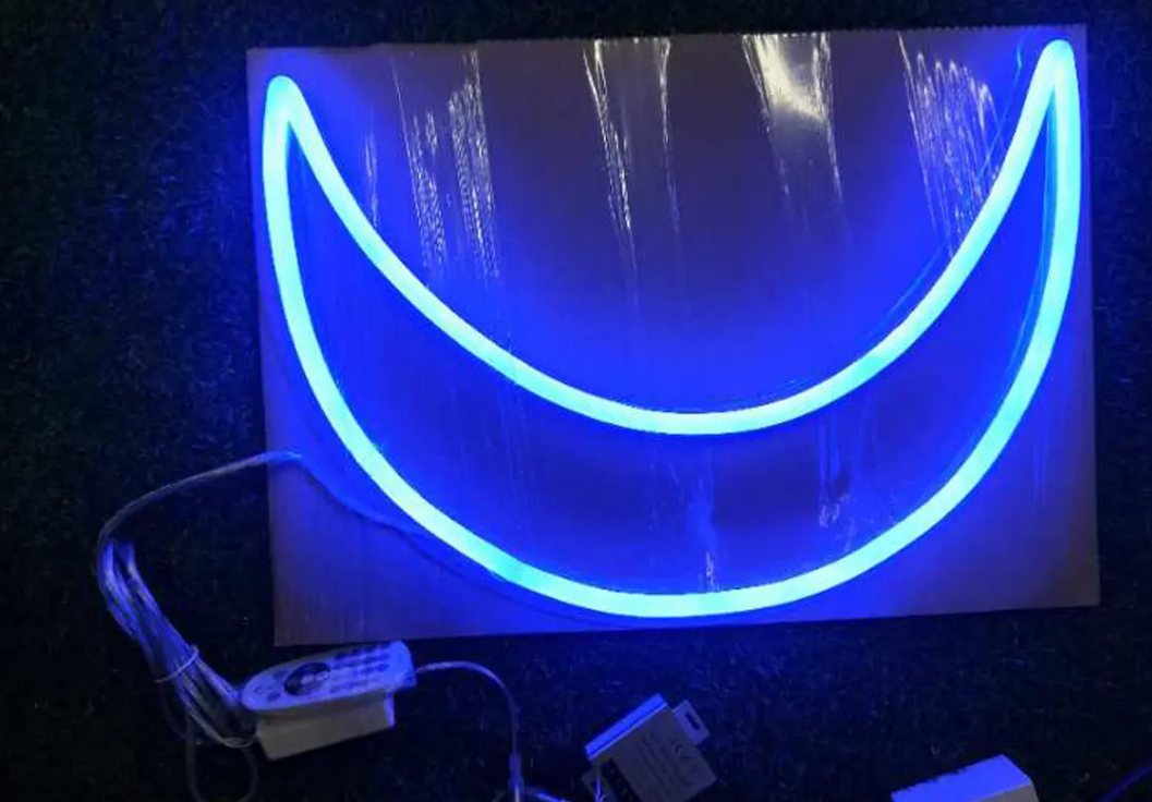 Moon model neon sign free shipping rgb neon sign