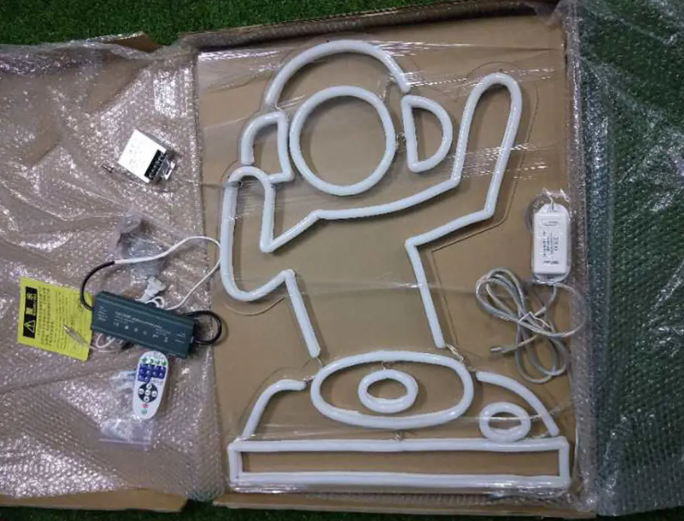 DJ model neon sign custom RGB neon sign