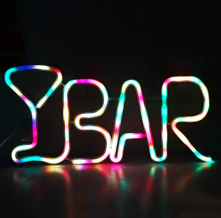 BAR RGB NEON SIGN
