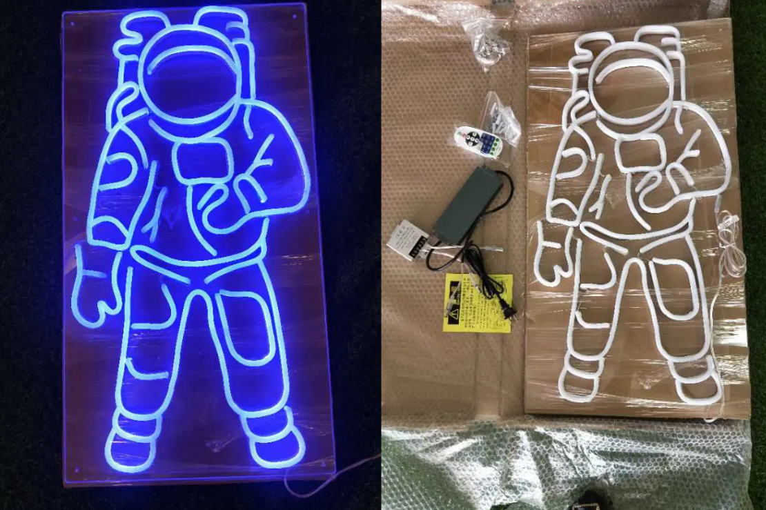 12V 5A 130W Astronaut model RGB neon sign