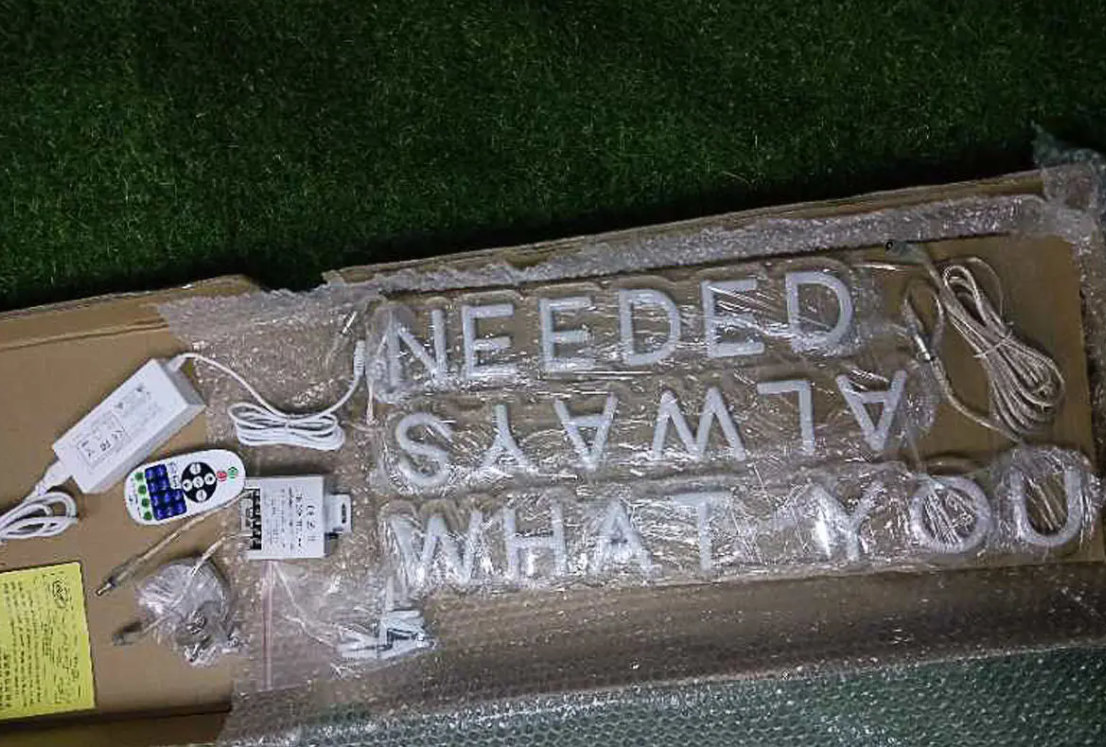 what you always needed creative neon sign