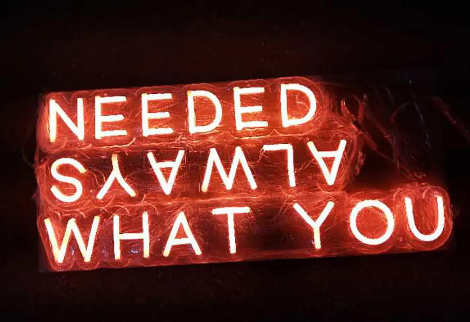 what you always needed creative neon sign