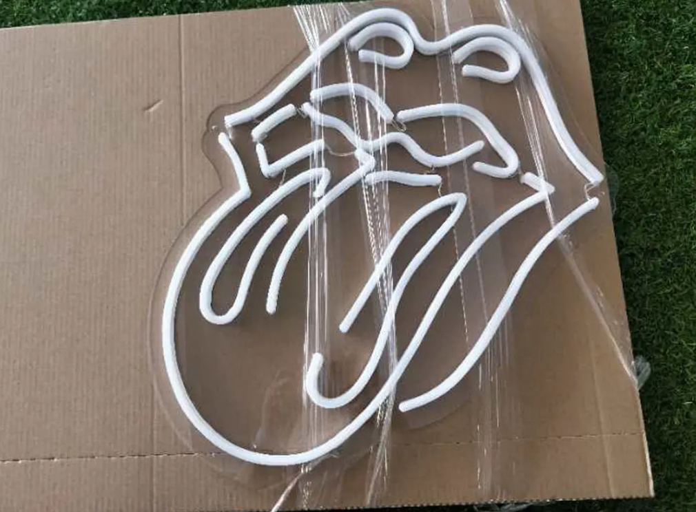 Creative model neon sign