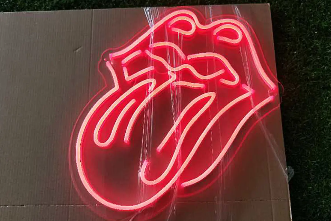 Creative model neon sign