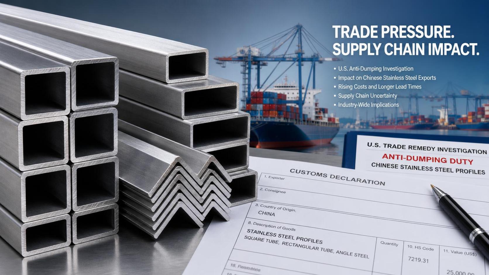 U.S. Opens AD Probe Into Chinese Stainless Profiles