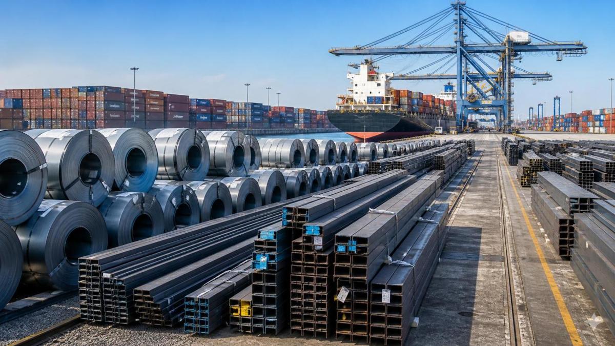 China’s July Steel Net Exports Reach 9.676 Mt