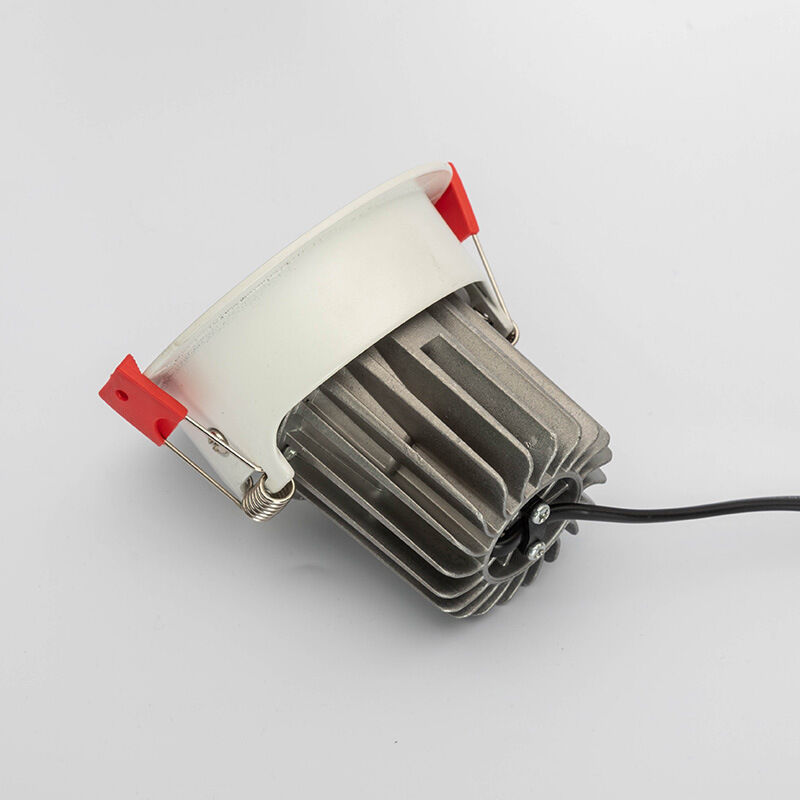 White color die casting aluminum housing ceiling dimmable led downlights