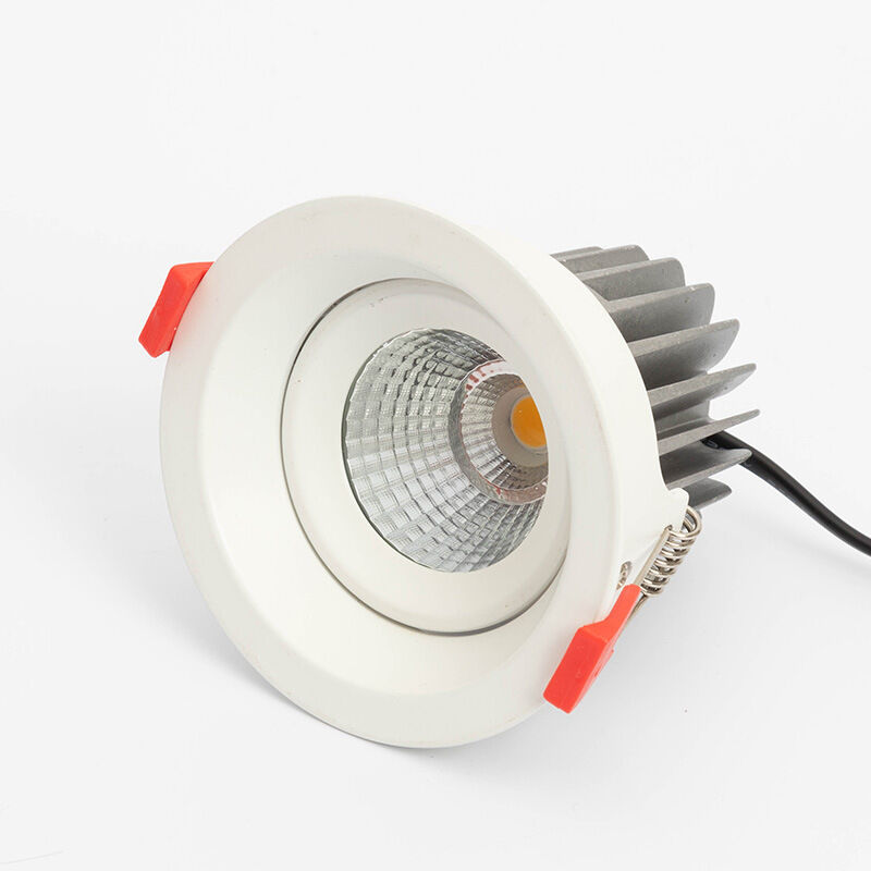White color die casting aluminum housing ceiling dimmable led downlights