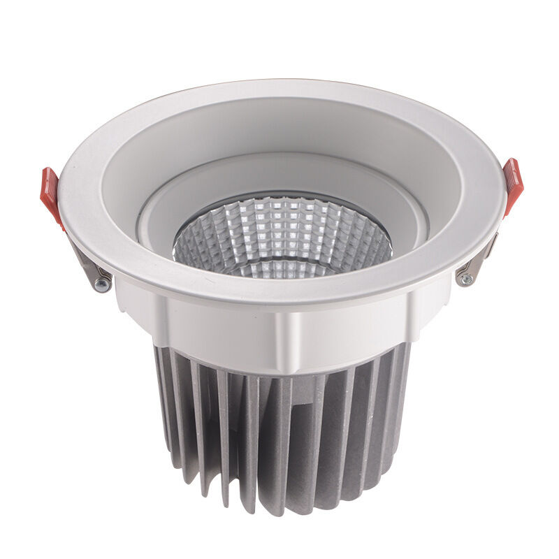 White color die casting aluminum housing ceiling dimmable led downlights