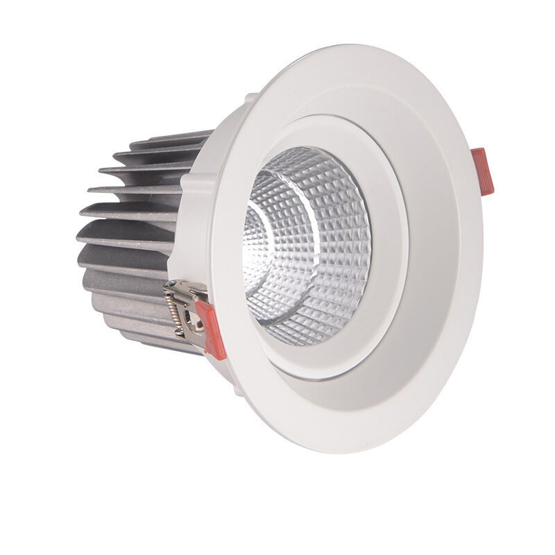 White color die casting aluminum housing ceiling dimmable led downlights