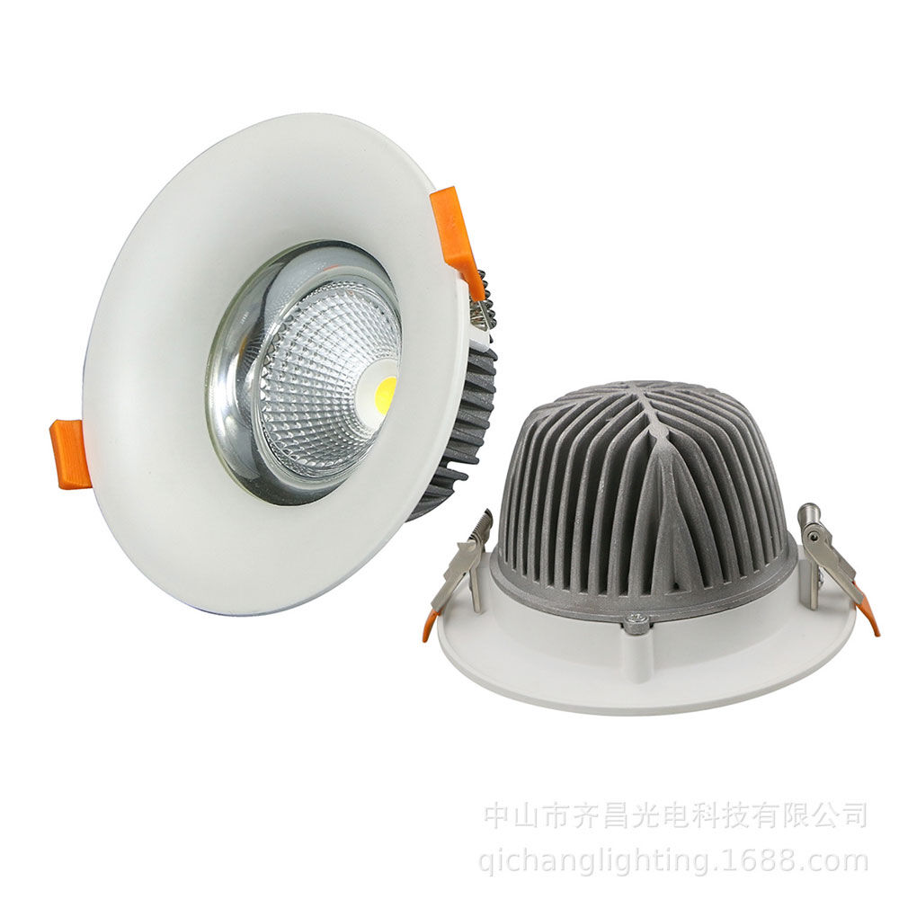 Trimless Downlight Modern Design For Hotel Project Concealed Spotlight Adjustable Led Cob Anti Glare Recessed Ceiling Downlight