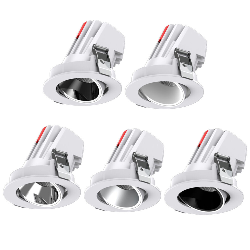 Aluminum Anti Glare Round 10W 20W 30W COB Spotlight Trimless Commercial Lighting Ceiling Recessed LED Downlight For Home Hotel