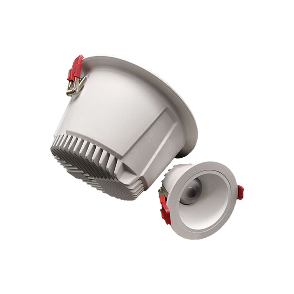 Indoor led down light commercial spot light ac100-265v ip44 dimmable customize recessed ceiling cob led downlight