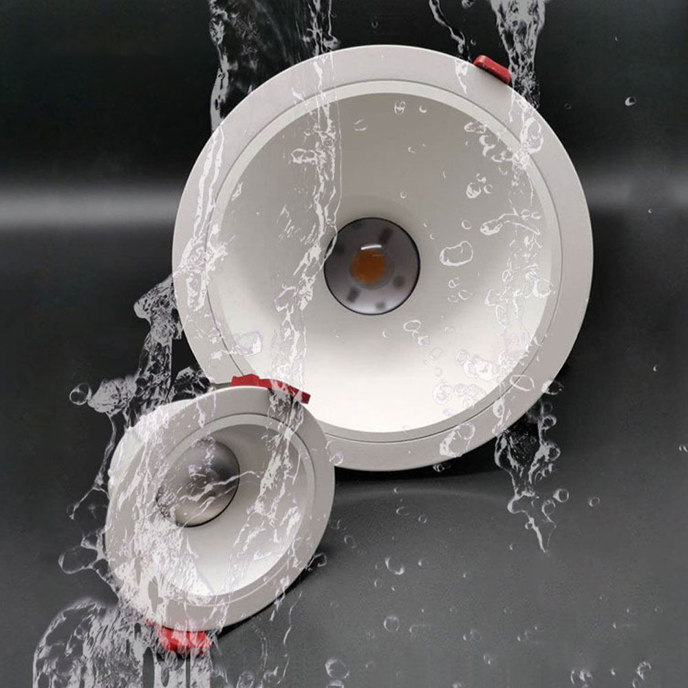 Indoor led down light commercial spot light ac100-265v ip44 dimmable customize recessed ceiling cob led downlight