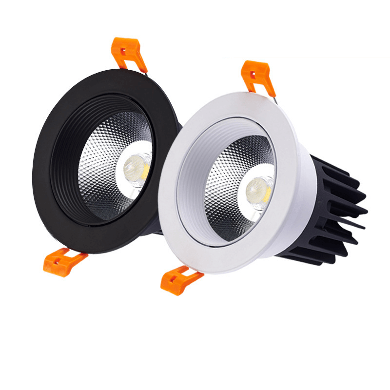 High lumen COB recessed ceiling downlight round 7w 12w 15w 24w 30w CE ROHS SAA approved