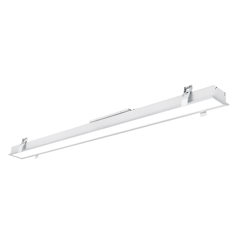 Aluminum Profile Ceiling Gypsum Recessed Led Linear Light Office Supermarket School Explosion Proof Led Embedded Tube Light