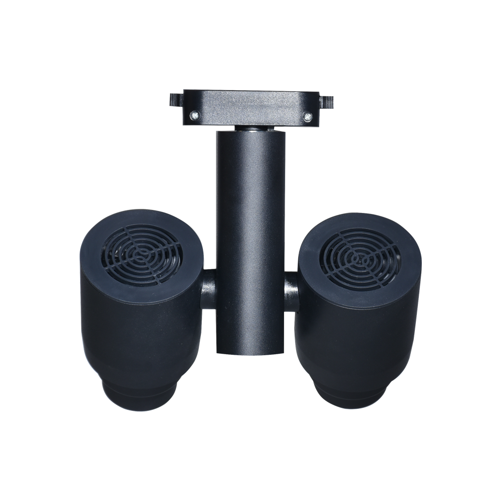 Double heads 2*12w 2*25w 2*30w led commercial track light fixtures no flicker rotatable cob led track light for store hotel