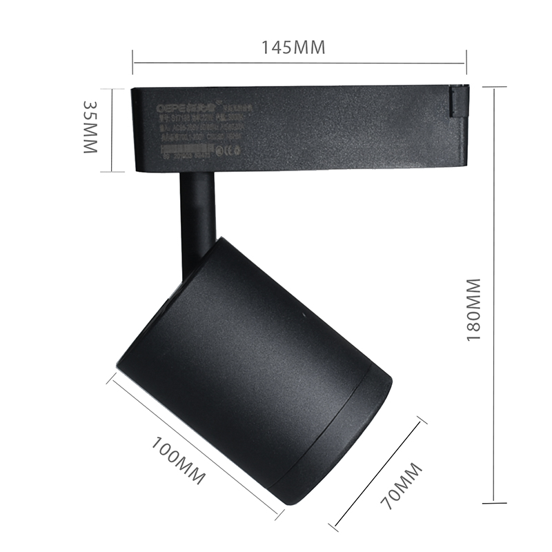 Led Track Spotlight For Bedroom Lighting Cob Led Track Light 3W 7W 12W 20W Adjustable Beam Angle 15 25 35 degree Led Track Light