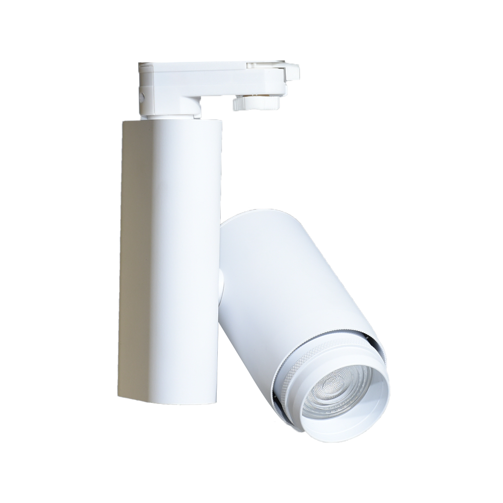 22W 30W Adjustable Angle Commercial Mall Zoomable Rail Lights Dimmable Lighting Fixture Focus Spotlight Led Track Light