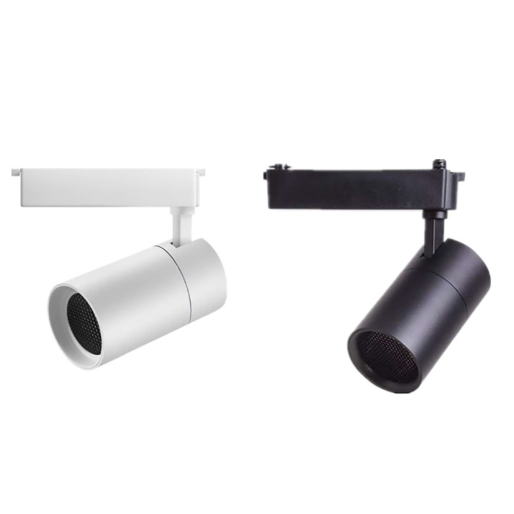 Anti-Glare Led Track Light 12W 20W 30W With Honeycomb Aluminum Housing Track Light CRI 90 COB Dimmable Ceiling Led Track Light