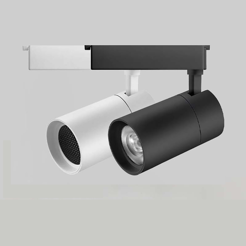 Anti-Glare Led Track Light 12W 20W 30W With Honeycomb Aluminum Housing Track Light CRI 90 COB Dimmable Ceiling Led Track Light