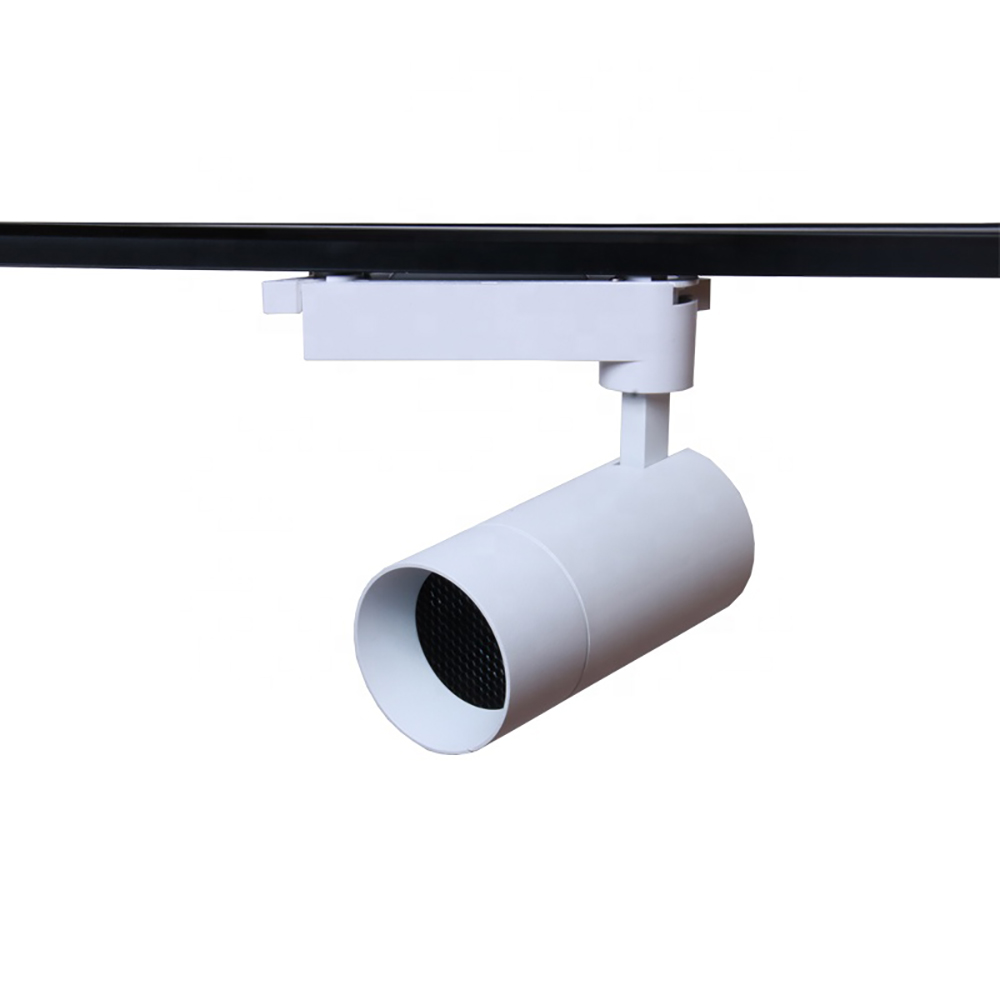 Anti-Glare Led Track Light 12W 20W 30W With Honeycomb Aluminum Housing Track Light CRI 90 COB Dimmable Ceiling Led Track Light