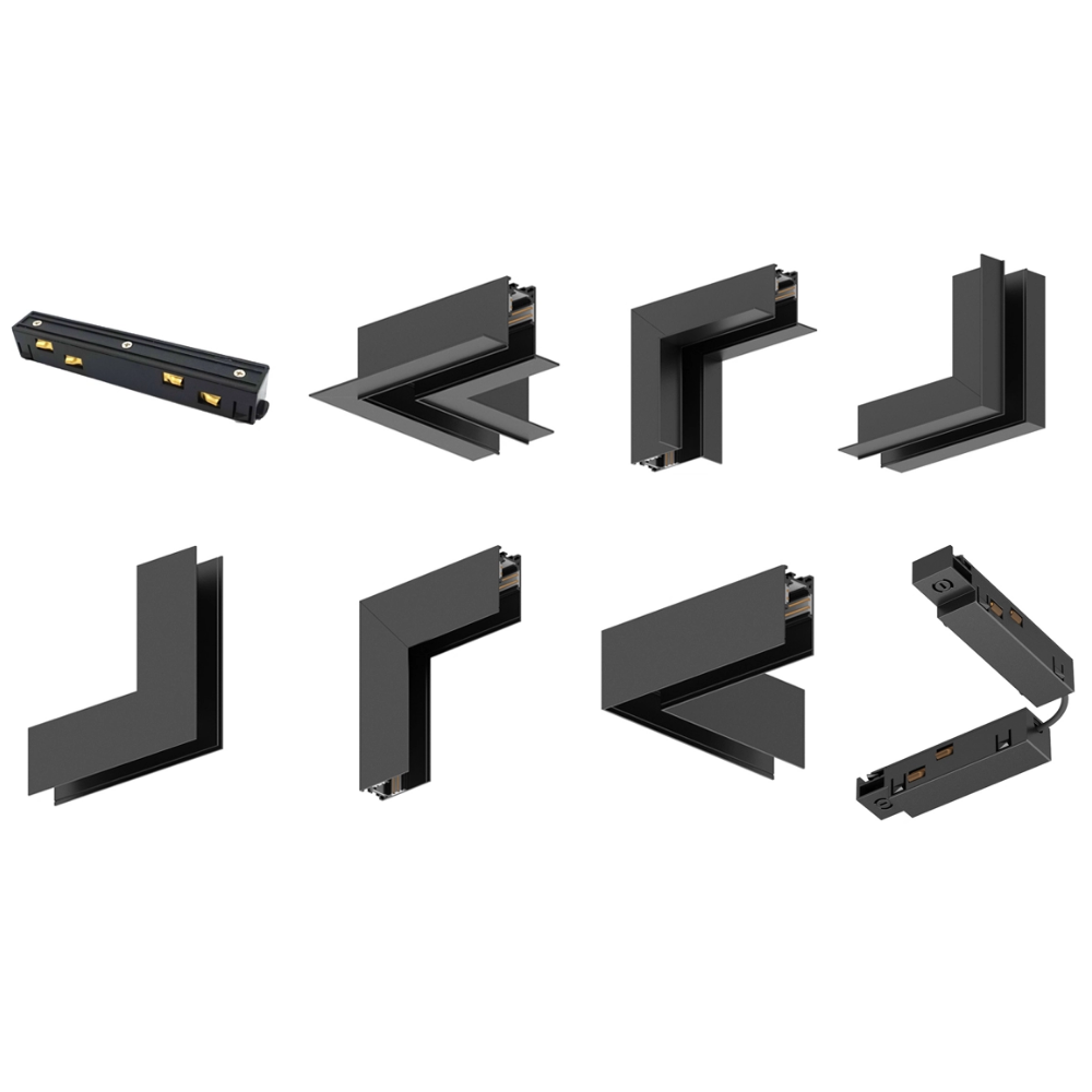 DC48V magnetic track light rail 1m 2m 3m modern creative lamp connector accessory