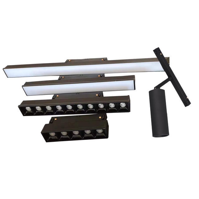 Magnetic light 48v linear spotlight surface recessed pendant magnetic track light