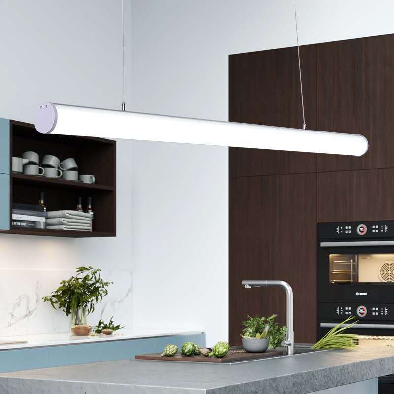 Modern LED Tube Pendant Light Living Room Interior Led Suspended Lamp