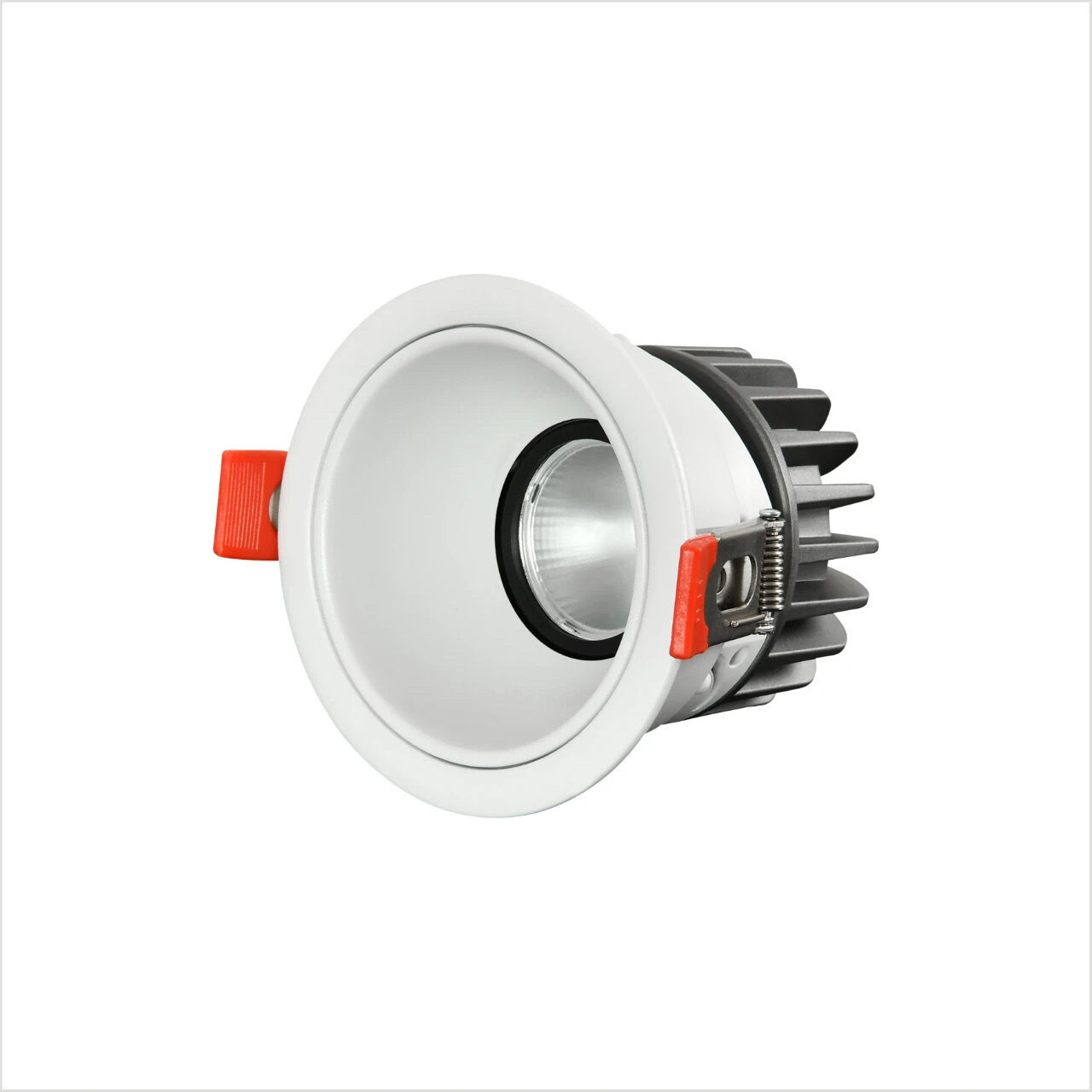 Recessed COB LED Downlight Adjustable beam Anti Dazzle 7W 12W 20W White Housing High brightness AC220V COB LED Downlight
