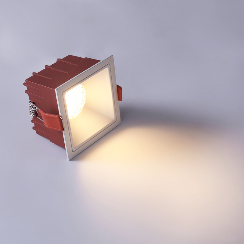 Anti glare no main lamp anti dazzle aluminum ceiling square spotlight cob dimmable 10w 10w*2 10w*3 10w*4 led downlight